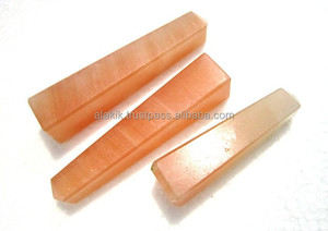 Orange Sélénite Reiki Guérison Tours Cristaux De Pierres Précieuses pour Chakra Thérapie Revente En Gros Cristaux - Product Image 4