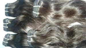 La mejor textura, color impresionante, buen cabello ondulado, cabello indio tejido de India. Tejido de cabello de proceso 100% natural. - Product Image 4
