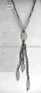 Collar con cuentas, collar Joyas para mujer, plata y joyas con cuentas al por mayor - Product Image 1