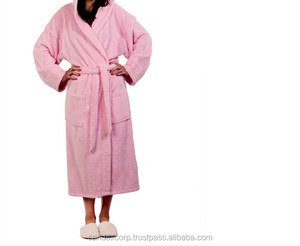 Taille et logo personnalisés Peignoirs à capuche en coton cardé 100% Grossiste Exportateur en Inde - Product Image 1