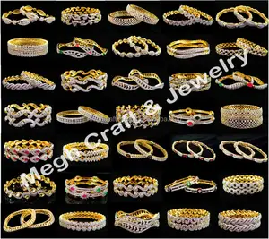 Americanダイヤモンドブレスレット-Diamond Bangles-AmericanダイヤモンドジュエリーのBollywoodバングル-Wholesaleブレスレット腕輪