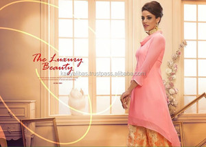 Trajes de lino pesado estilo Anarkali pakistaní de diseñador Kanya Libas para mujer, atuendo tradicional indio para Eid y eventos. - Product Image 4