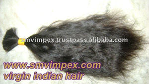 ผมคนอินเดียแท้แบบถักจำนวนมากยังไม่ผ่านการทำ100% - Product Image 3