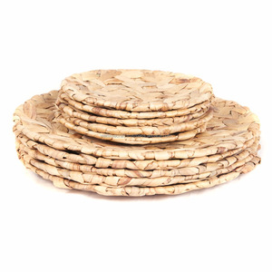 Napperon rond naturel de tapis de dîner de jacinthe d'eau d'armure de paille pour la table de salle à manger - Product Image 3