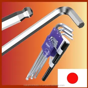 非常に安全で高品質の機械式ハンドツール「EIGHT JAPAN」六角レンチ、強化された日本製