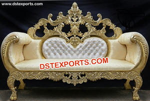 Conjunto de sofá de madera de teca estilo barco para boda nuevo y elegante tamaño personalizado de dos plazas - Product Image 5