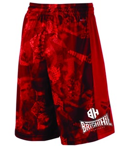 กางเกงขาสั้นลำลองเอวกลางผ้าถักแห้งเร็วระบายอากาศได้ดีพิมพ์ลายด้วยความร้อนตามแบบที่กำหนดเอง - Product Image 2