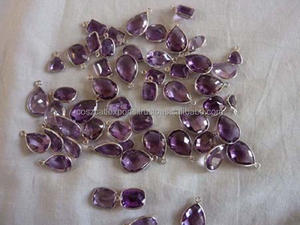 Améthyste Pierres Précieuses de Lunette Connecteur - Product Image 2
