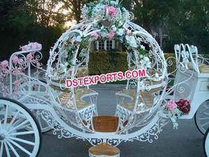 Designer Cendrillon Carriage Pumpkin Dernières décorations de mariage Chariot élégant pour les futures mariées - Product Image 3