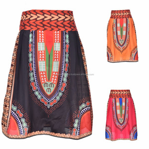 Dashiki-minifalda plisada acampanada para mujer, vestido Hippie africano de cintura alta, falda maxi can, Moda Africana, venta al por mayor - Product Image 2