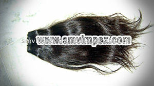 Cabello humano remy natural, Indio del Sur, precio de descuento Cabello Virgen sin procesar, tejido - Product Image 4