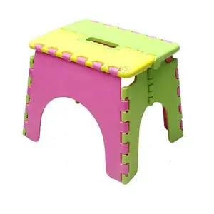 Tabouret marche pliant antidérapant en plastique, tabouret pliant en plastique