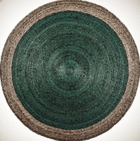 Nouveau tapis moderne en chanvre tressé 2019, coloré, pour salon, prière, voyage, camping, pique-nique, réversible, tissage plat, 1 pièce
