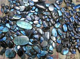 Pierre précieuse calibrée cabochon ovale en vrac Labradorite naturelle - Product Image 6