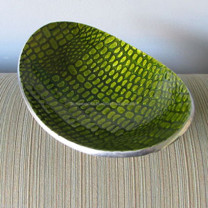 Offre Spéciale grand bol de fruits et de salade conçu sur mesure métal poli émaillé en aluminium de taille standard personnalisé pour une utilisation sur table - Product Image 3