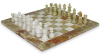 Jeu d'échecs en marbre onyx à bas prix avec figurines