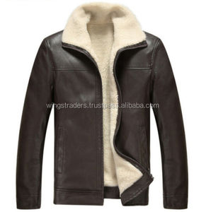 ฤดูหนาวฤดูหนาวหนังสีน้ำตาลเสื้อซับใน - Product Image 2