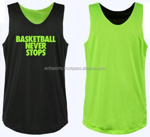 Maillots en maille réversibles de basket-ball de conception de dernière vente chaude personnalisés 100% maillot réversible en maille de poly - Product Image 4