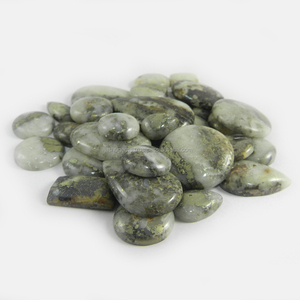 Piedra preciosa de pirita de marcasita de oro, 35 unidades, 100 gms, forma mixta, cabujón, venta al por mayor - Product Image 5