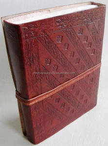 แผ่นหนัง A5สีน้ำตาลแดงแบบโบราณมีสายรัดปิดลายมังกรคู่สไตล์น่ารักสมุดบันทึกสำนักงานปกกระดาษสไตล์น่ารัก - Product Image 3