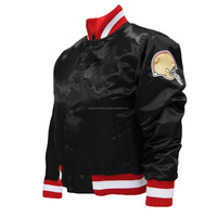 Chaqueta Bomber Varsity de Satén Personalizada Nueva de 2017, Chaquetas de Béisbol de Satén al por Mayor