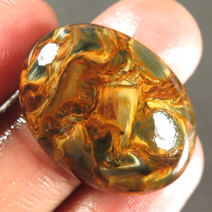 Pierre de Pietersite naturelle chatoyante rare, taille ovale, et Pietersite brute, 100 carats, taille personnalisée - Product Image 4