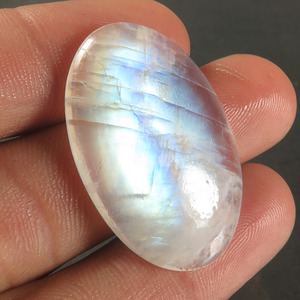 พลอยรูปวงรีทรงลูกแพร์สำหรับห้อยจี้และเครื่องประดับอื่นๆงานตามสั่งสีรุ้งมูนสโตนแฟนซี - Product Image 5