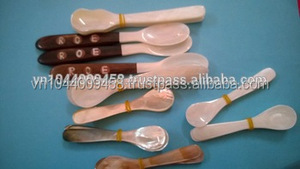 Cuchara de Caviar hecha de perlas y concha de madera, cuchara de cena de caviar - Product Image 4