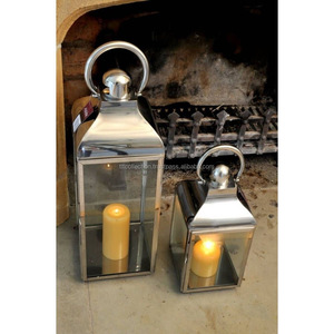 Stylish Metal &amp; Glass <strong>Lantern</strong> stainless steel brass plated <strong>tall</strong> glass <strong>lantern</strong> - Product Image 4