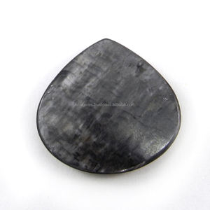 Piedra preciosa suelta Hypersthene natural 27X29mm forma de pera 31,15 Ct - Product Image 2