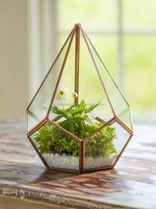 Terrarium 3d — globe suspendu en verre, décoration de terrarium, verre géométrique en forme de diamant - Product Image 5
