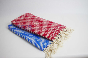 Chevron Zig Zag Pattern <b>Turkish</b> <b>Towel</b> Peshtemal Hammam Fouta Berbere Classic Herringbone Kikoy Hamam Pareo - Product Image 4