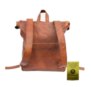 Elegante estilo Ins cuero genuino mensajero cum mochila duradero característica bolso - Product Image 3