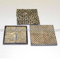 Ensemble de sous-verres en corne/os/bois, vaisselle/tapis/tampons de table, fabrication de dernier modèle, inde 2016 - Product Image 2