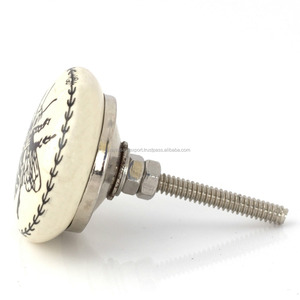 Bouton de porte autocollant abeille en céramique fait à la main bouton de tiroir d'armoire de cuisine peint à la main pour chambre à coucher ou commode pour application d'hôtel - Product Image 3