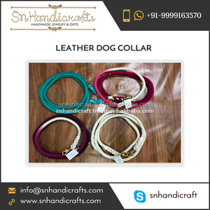 Double Hook Cotton Rope <b>Dog</b> <b>Leash</b> Handmade <b>Dog</b> Rope Collar - Product Image 1