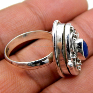 Anillo de Plata de Ley 925 bohemio hecho a mano, Perla de agua dulce, calcedonia, dos tonos, fiesta de boda, pedido a granel, ajuste de joyería - Product Image 2