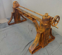 Mecanismo de manivela de estilo americano moderno industrial Levantamiento manual Metal remachado Comedor desgastado Hogar CafeD Base de mesa de comedor