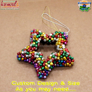 Venta al por mayor de cascabeles de metal adorno de corazón decoración de Navidad para árbol, artesanías de vacaciones y decoración festiva - Product Image 4