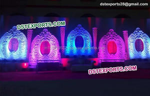 Decoración para Escenarios de Boda, Panel Ovalado de Fibra para Escenarios de Boda Blancos, Fabricante de Escenarios para Bodas en Australia, Decoración para Eventos - Product Image 6