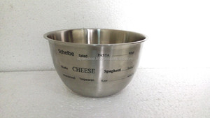 Table à manger Centre de table Bol à fruits décoratif Bol de ville avec texte imprimé Ensemble de 3 Saladiers en acier inoxydable - Product Image 4