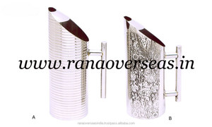 Stainless Steel Designer Carving Jug With Handle for Serving <b>Water</b> Hotel and Restaurant - Product Image 4