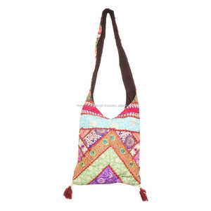 Sacs à main indiens styliste pour dames Sacs en tissu coton tendance BG-29B Vente en gros de sacs à main indiens - Product Image 1