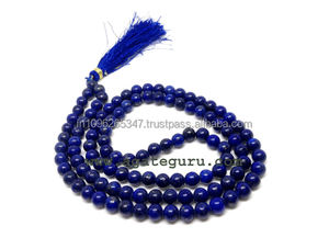 Lapis Lazuli Pierre Naturelle Huit mm Jap Mala Lapis Lazuli Pierre Grossiste Fabricant - Product Image 1