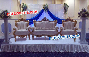 Conjunto de sofás de boda india, conjunto de muebles con forma de Mango, nuevo diseño, para novia y novio - Product Image 6