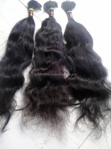 100% cheveux humains vierges indiens non transformés Remy pour tresses de qualité supérieure - Product Image 2