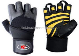 Gants de gymnastique professionnels demi-doigt Gants de sport respirants en cuir Poignée épaisse Logo personnalisé Accessoire d'haltérophilie - Product Image 5