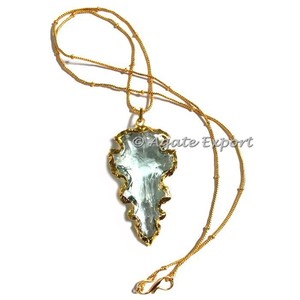 Aqua Sculpté À La Main de Flèche Collier - Product Image 1