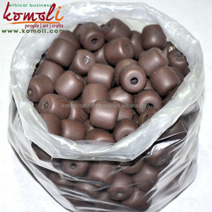 Cuentas ovaladas marrones con acabado mate, abalorios personalizados para fabricación de joyas - Product Image 5