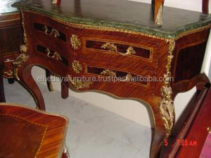 ผู้ผลิตแหล่งขายดี Marquetry โบราณหม้อห้องน้ำ Commode ตู้ไม้โบราณ - Product Image 3